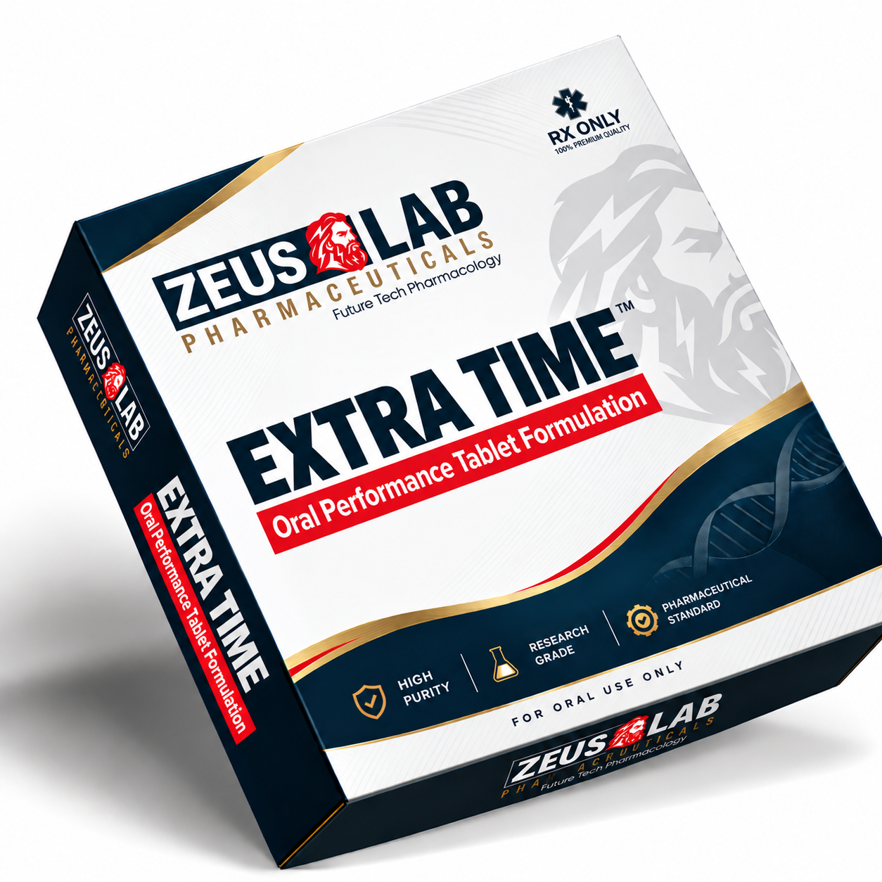 EXTRA TIME Sealed Blister Pack Sealed Pack by Zeus Lab Pharmaceuticals - Oral Performance Tablet Formulation