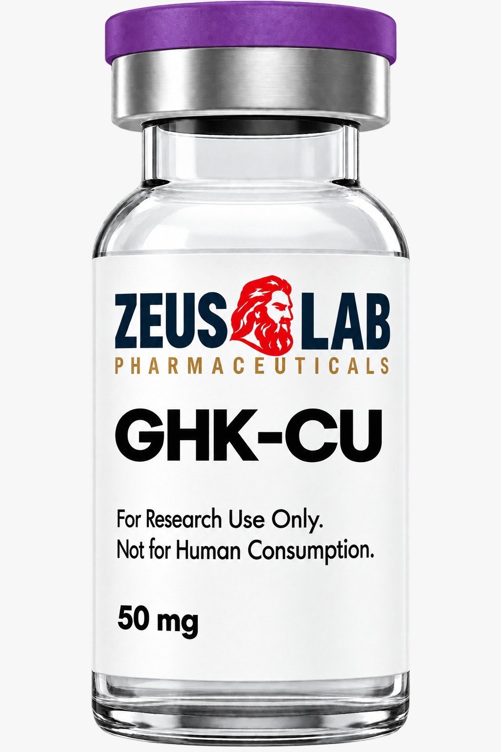 GHK-CU 50 mg 1 Vial by Zeus Lab Pharmaceuticals - Copper Tripeptide-1