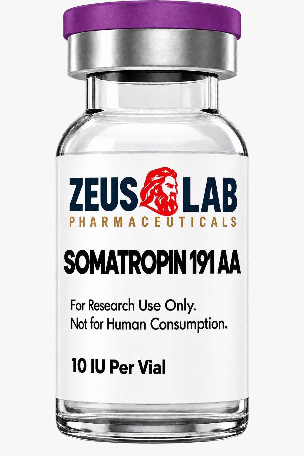 SOMATROPIN 191 AA 10 IU Per Vial Multi-Vial Kit by Zeus Lab Pharmaceuticals - Recombinant 191 Amino Acid Somatropin