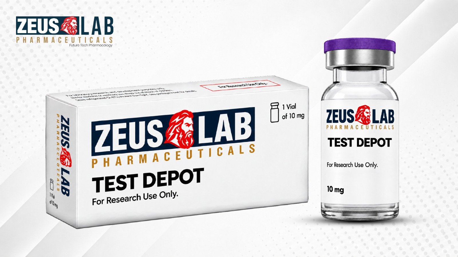 TEST DEPOT 10 mL Vial 1 Vial by Zeus Lab Pharmaceuticals - Testosterone Enanthate Solution